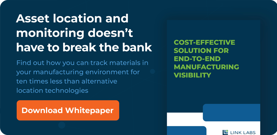 Cost-effective RTLS solution for manufacturing